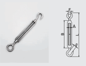 Turnbuckle_Eye-and-hook for rope courses project