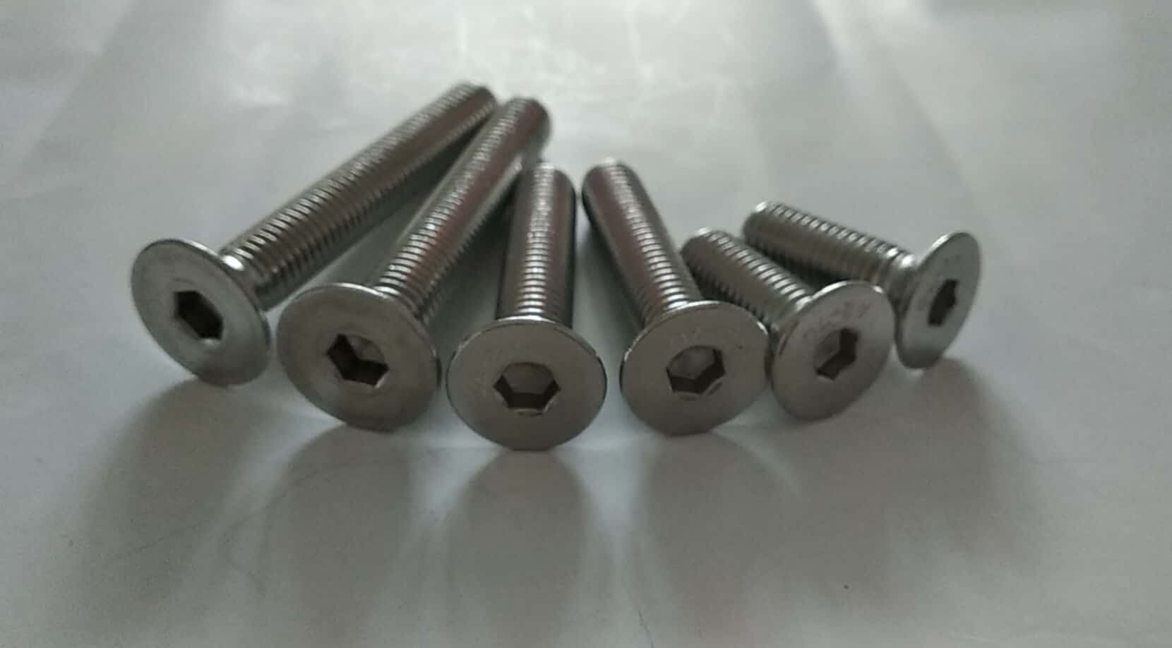 Flat Head, 3/8”-16 Stainless steel Climbing Hold Bolts with variety lengths_RMC